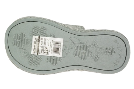 Damskie pantofle zimowe Meteor DV239 w kolorze szarym