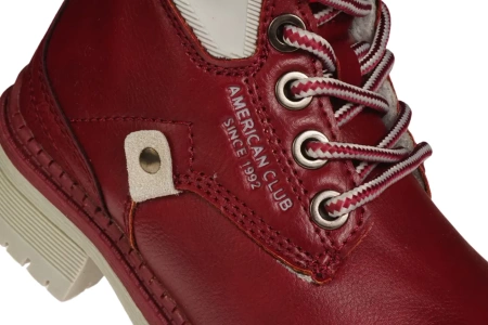 Dziecięce trzewiki zimowe American Club BSP03BU bordowe