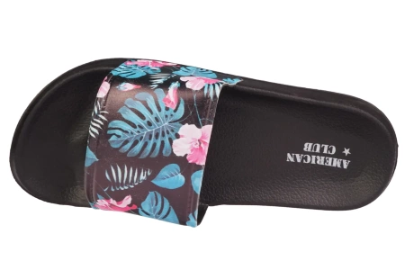 Młodzieżowe klapki basenowe American Club DNH-125BL czarne