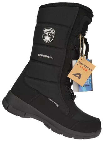 Zimowe buty damskie American Club DSN-07 czarne