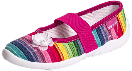 Tenisówki dziecięce Viggami ILONA kolorowe wsuwane kapcie dziewczęce