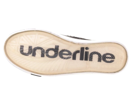 Tenisówki młodzieżowe - damskie Underline DT-3-1013BLFU czarne