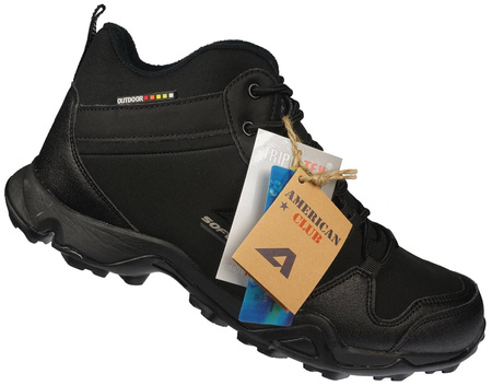 Zimowe buty damskie American Club DWT64BL czarne
