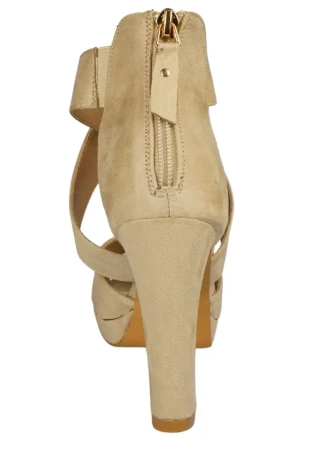 Eleganckie sandały damskie Sabatina DDM19-31BE beżowe