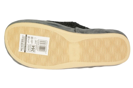 Damskie pantofle firmy Meteor DV264 w kolorze czarnym