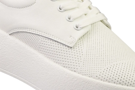 Skórzane buty sportowe damskie Ladie's Style D2309S-2WH białe