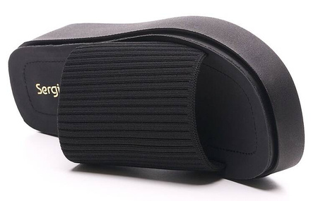 Eleganckie klapki damskie Sergio Leone SK083 czarne