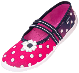 Tenisówki dziecięce Viggami Nikola kapcie dziewczęce wsuwane różowe