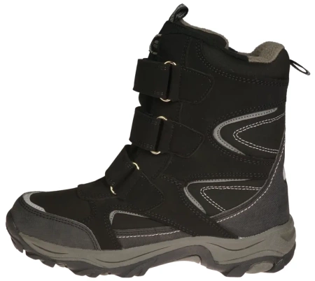 Dziecięce śniegowce American Club CWT161/23BLGY czarno-szare