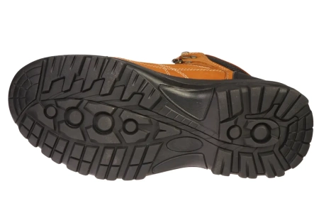 Zimowe skórzane buty męskie American Club MCY58BR brązwe