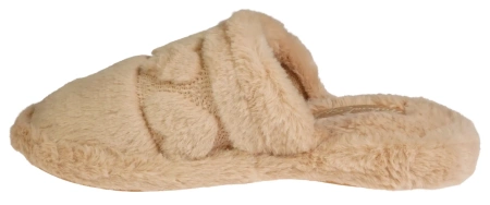 Damskie pantofle zimowe Meteor DV269 w kolorze beżowym