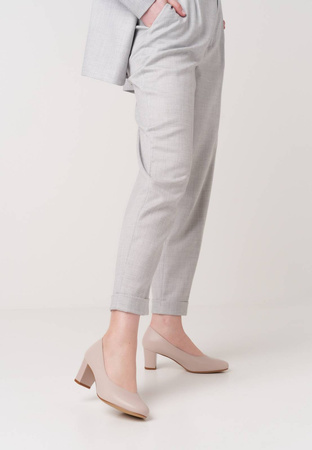 Półbuty damskie Sergio Leone DPB177JSZPU cieliste