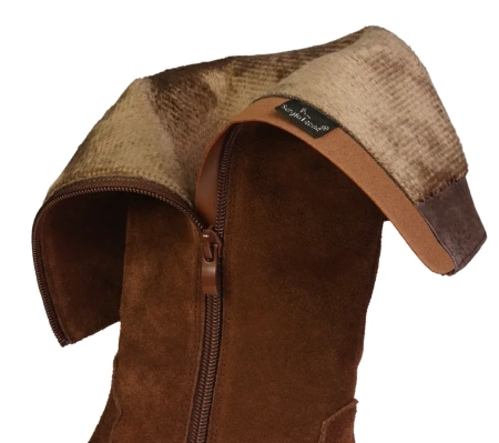 Damskie kozaki zimowe Sergio Leone DKZ268-SBR brązowe
