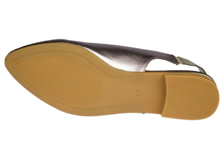 Baleriny damskie Sergio Leone DBL615SRME srebrne