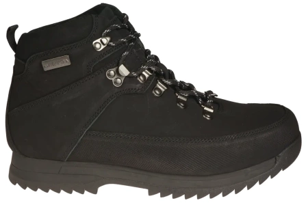 Zimowe skórzane buty męskie American Club MCY92/23BL czarne