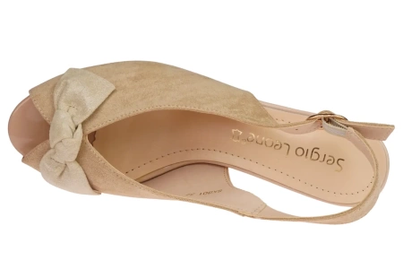 Sandały damskie Sergio Leone DSK801BE beżowe