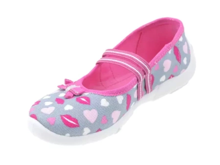 Tenisówki dziecięce Viggami Czeszka Kiss kapcie dziewczęce wsuwane