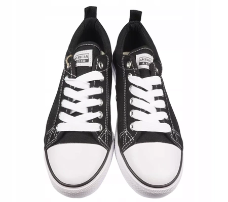 Tenisówki dziecięce American Club LH104/24 czarne