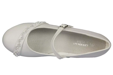 Półbuty dziewczęce komunijne American Club CKOM-45WH