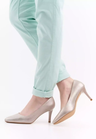 Półbuty damskie Sergio Leone D1336ZLPR złote