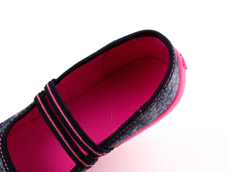 Tenisówki dziecięce Viggami Olga Haft kapcie dziewczęce wsuwane szare