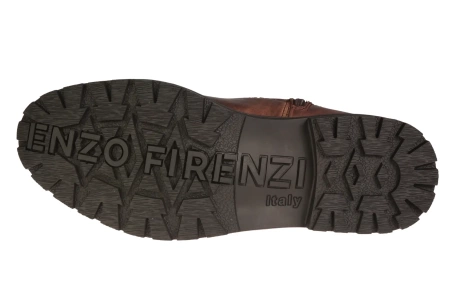 Eleganckie męskie skórzane buty zimowe American Club MCY131CO brązowe