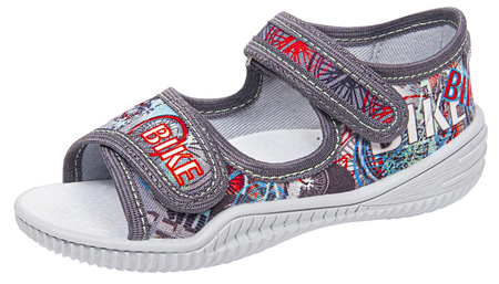 Tenisówki dziecięce Viggami ROMEK szare sandałki chłopięce na rzep