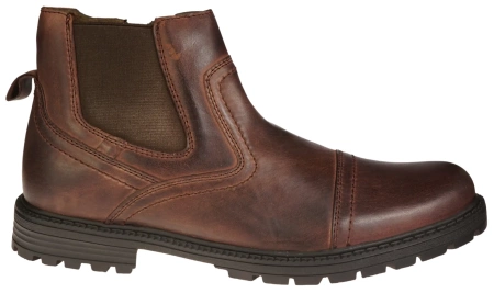 Eleganckie męskie skórzane buty zimowe American Club MCY131CO brązowe