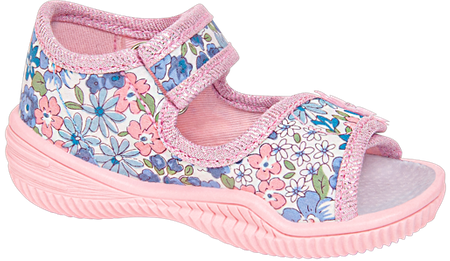 Tenisówki dziecięce Viggami ALINKA różowe kapcie dziewczęce sandałki