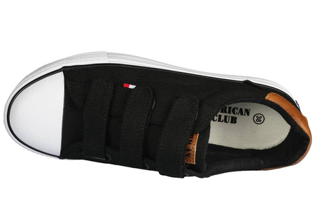 Tenisówki dziecięce American Club czarne CLH-81BL