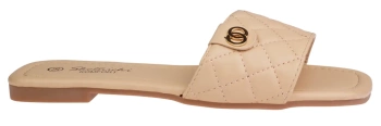 Eleganckie klapki damskie Skotnicki DKL-3-0614BE beżowe