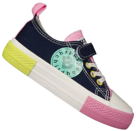 Tenisówki dziecięce BESSKY BMY008-3BNAPI granatowe