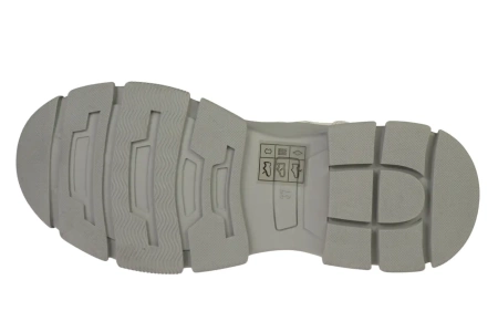 Damskie botki trapery przejściowe / zimowe Skotnicki DB-3-1502WHGY białe