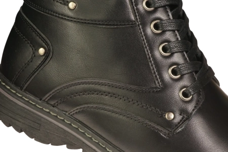 Męskie trzewiki zimowe ocieplane Skotnicki MB-4-0756BL czarne