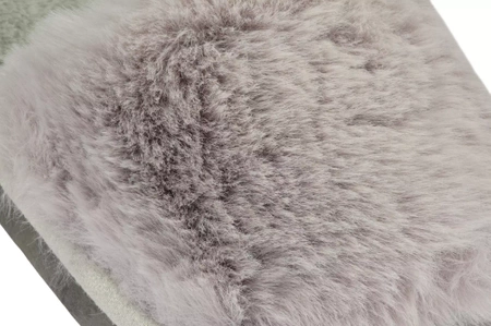 Damskie pantofle tekstylne firmy Lano DK-3-G10GY szare