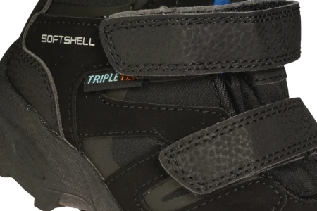 Dziecięce buty zimowe American Club BSN32BLBU czarno-niebieskie