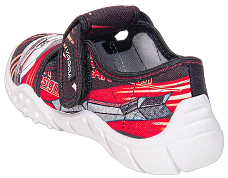 Tenisówki dziecięce Viggami MAREK czarne kapcie chłopięce na rzep