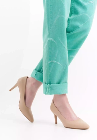 Szpilki damskie Sergio Leone D1336CO kawowe