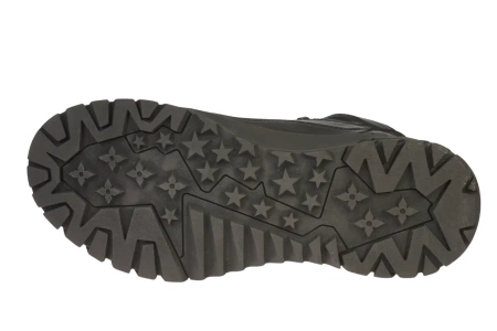 Zimowe skórzane buty męskie American Club MCY163BL czarne