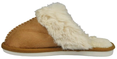 Damskie pantofle tekstylne firmy BONA DK-3-G10BE beżowe