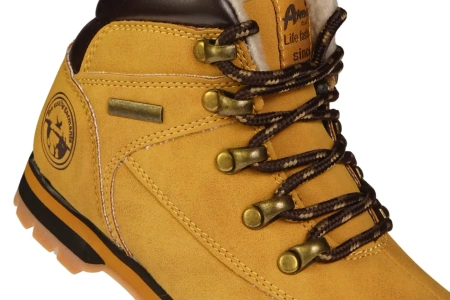 Zimowe buty dziecięce American Club trapery dziecięce BK152619CA camelowe