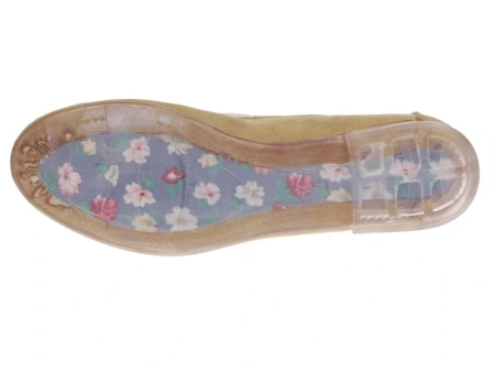 Mokasayny damskie Sergio Leone DMK722ZOMI musztardowe