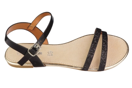 Młodzieżowe sandały American Club 07170628-2BL czarne