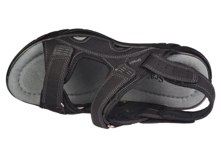 Sandały męskie Le Scarpe Club MA8700-1DBL czarne