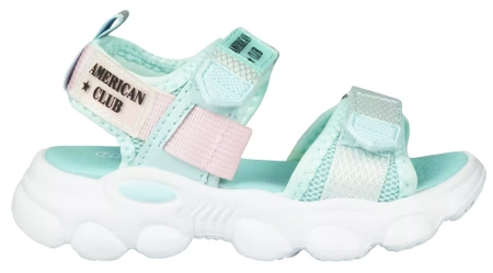 Dziecięce sandały American Club BRL-32/21 niebieskie