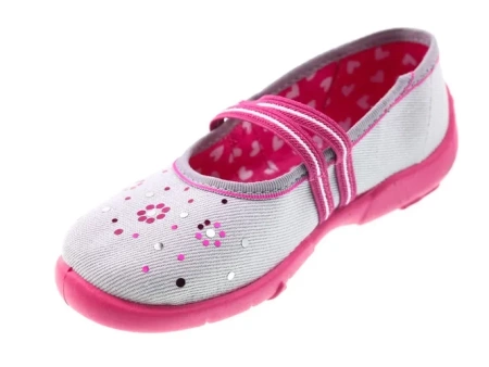 Tenisówki dziecięce Viggami Milena Ozdoba kapcie dziewczęce wsuwane