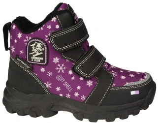 Dziecięce buty zimowe American Club BRL129PU fioletowe
