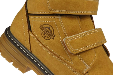 Zimowe buty dziecięce American Club trapery dziecięce CXD99/23CA brązowe