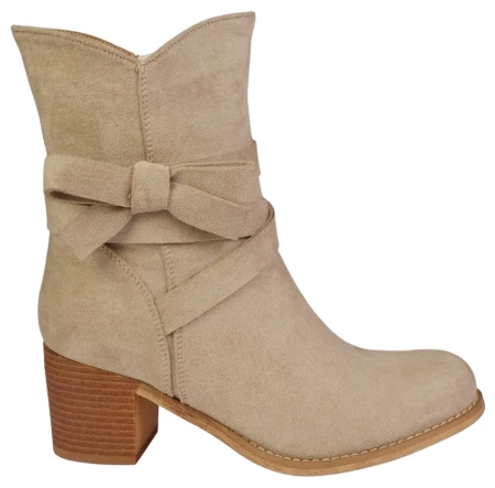 Damskie botki zimowe Skotnicki DB-3-Y85BE beżowe