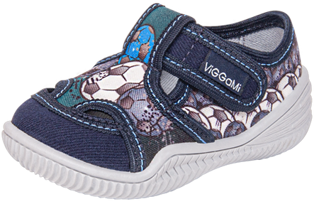 Tenisówki dziecięce granatowe na rzep Viggami ADAŚ MAŁY